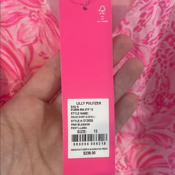 Lilly Pulitzer Pink Floral Midi Dress - Picture 4 of 4